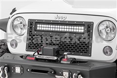 Frontgrill - Grill mit LED-Lampe - Rough Country - Jeep Wrangler JK